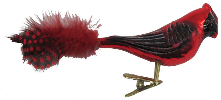 6" (150mm) Clip-On Cardinals Ornaments, 2/Box, 12/Case, 24 Pieces