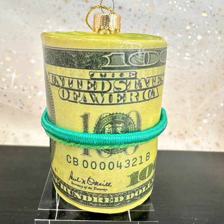 4" (100mm) Money Roll Figurine Ornaments, 1/Box, 6/Case, 6 Pieces