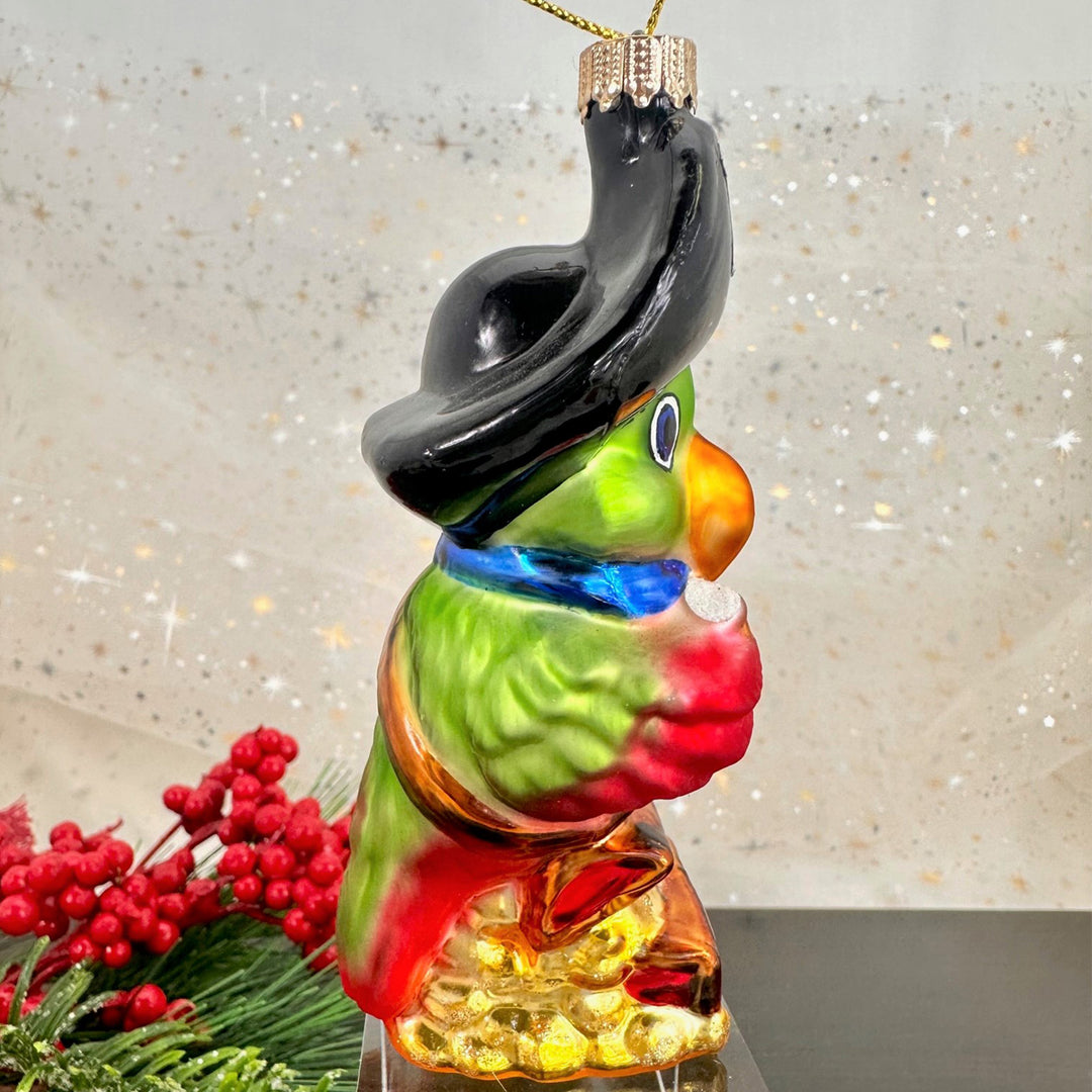 4 3/4" (95mm) Pirate Parrot Figurine Ornaments, 1/Box, 6/Case, 6 Pieces
