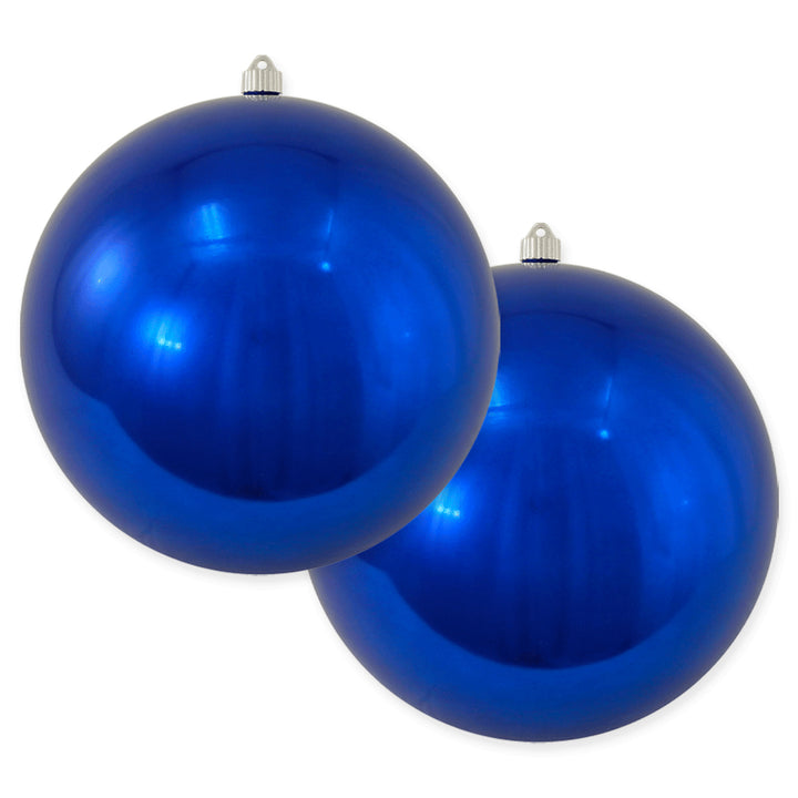 12" (300mm) Giant Commercial Shatterproof Ball Ornament, Azure Blue, Case, 2 Pieces
