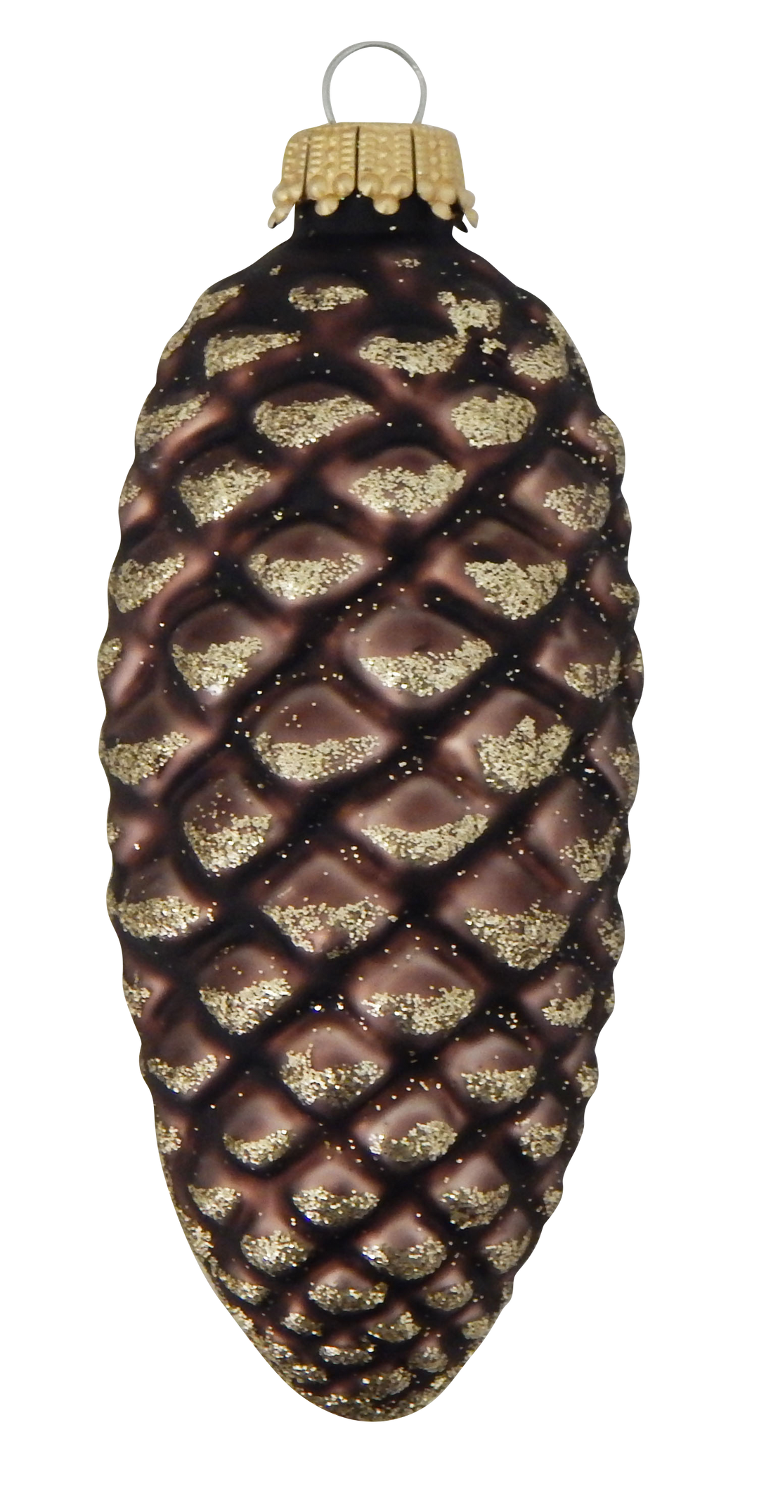 4" (100mm) Branch Pinecones Ornaments, 3/Box, 12/Case, 36 Pieces