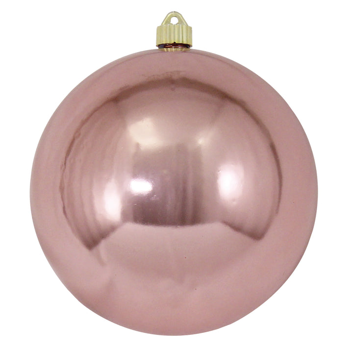 8" (200mm) Giant Commercial Shatterproof Ball Ornament, Angel Wings Pink, Case, 6 Pieces