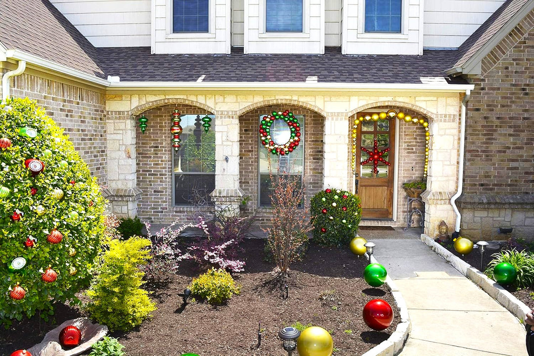 4" (100mm) Commercial Shatterproof Ball Ornament, Lime, 4 per Bag, 12 Bags per Case, 48 Pieces