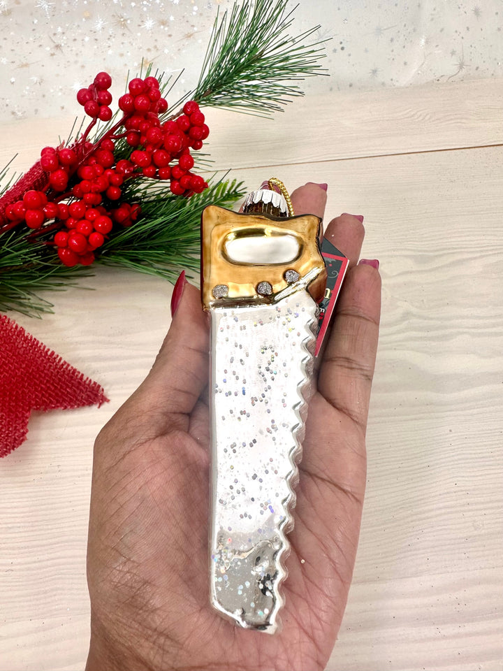 5" (127mm) Hand Saw Figurine Ornaments, 1/Box, 6/Case, 6 Pieces