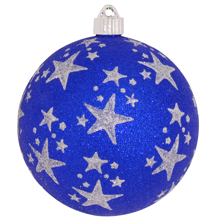 6" (150mm) Large Commercial Shatterproof Ball Ornaments, Dark Blue, 1/Box, 12/Case, 12 Pieces