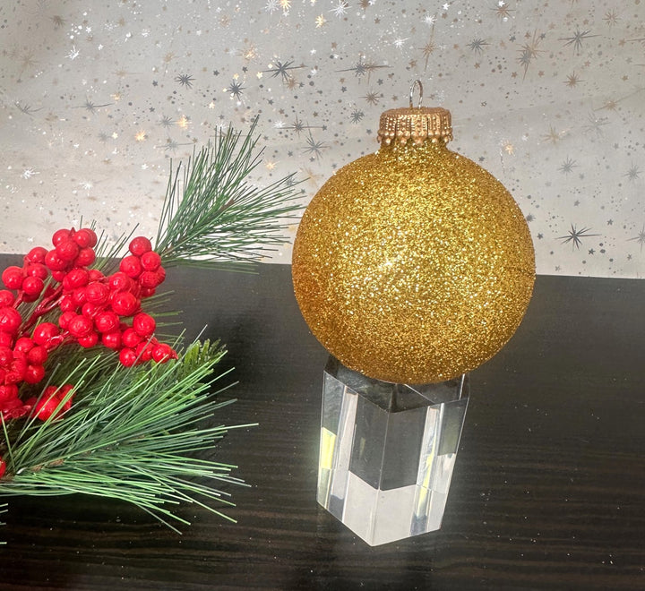 2 5/8" (67mm) Glass Ball Ornament Solid Color Variety Set, Gold Romance, 12/Box, 12/Case, 144 Pieces