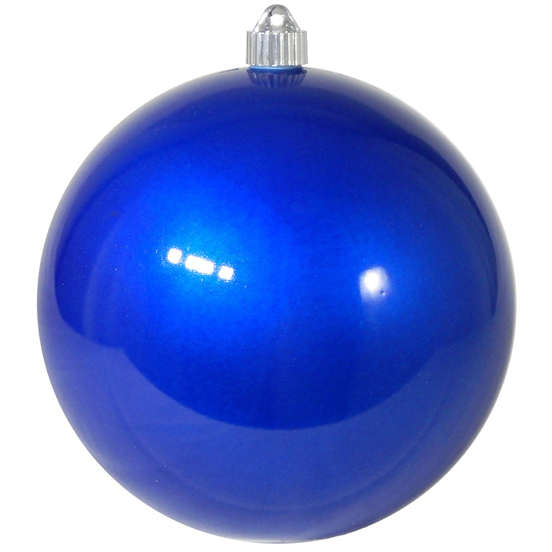 6" (150mm) Commercial Shatterproof Ball Ornament, Candy Blue, 2 per Bag, 6 Bags per Case, 12 Pieces
