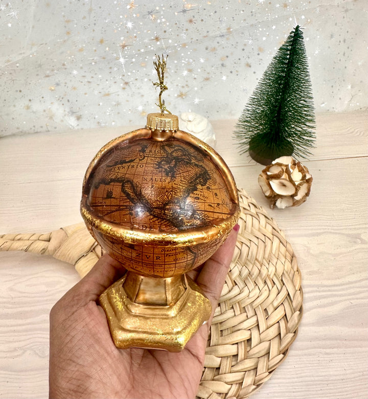 4 1/4" (108mm) Old World Globe Figurine Ornaments, 1/Box, 6/Case, 6 Pieces