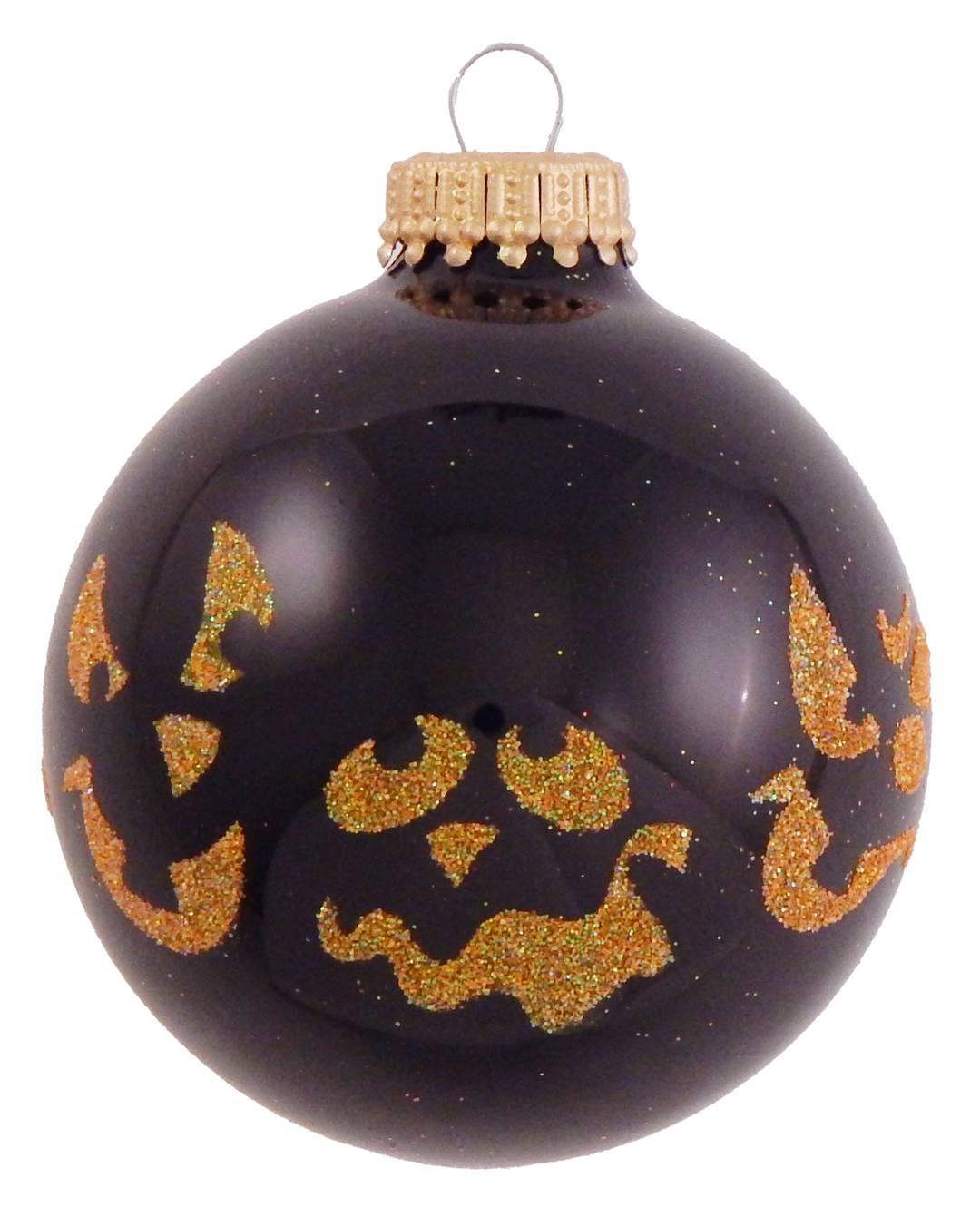 2 5/8" (67mm) Ball Ornaments Halloween Jack-O-Lanterns Pumpkin Faces, Multi, 4/Box, 12/Case, 48 Pieces