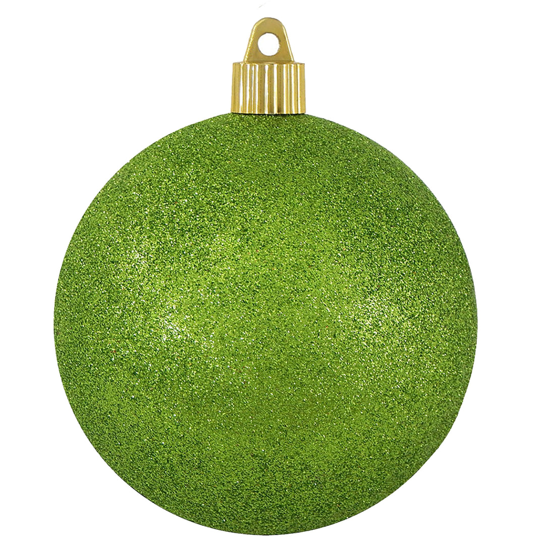 4" (100mm) Commercial Shatterproof Ball Ornament, Lime, 4 per Bag, 12 Bags per Case, 48 Pieces