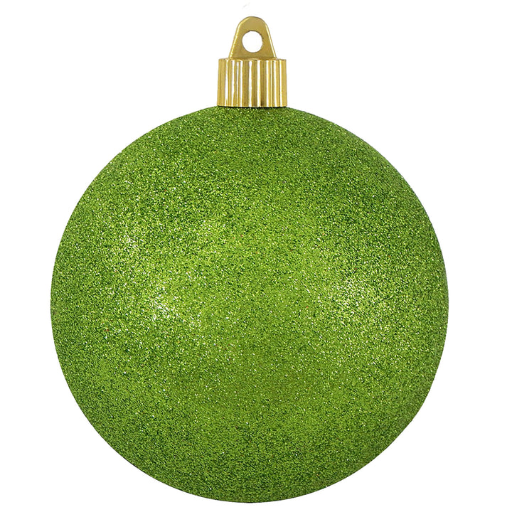 4" (100mm) Commercial Shatterproof Ball Ornament, Lime, 4 per Bag, 12 Bags per Case, 48 Pieces