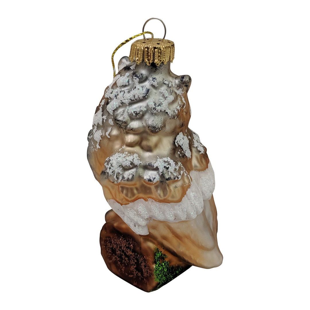 4 1/2" (114mm) Owl Glass Figurine Ornaments, 1/Box, 6/Case, 6 Pieces