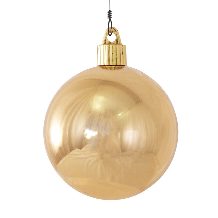 3 1/4" (80mm) Commercial Pre-Wired Shatterproof Ball Ornament, Vivacious Purple, Case, 80 Pieces