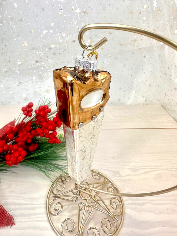 5" (127mm) Hand Saw Figurine Ornaments, 1/Box, 6/Case, 6 Pieces