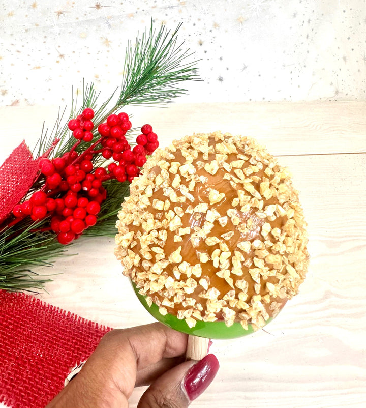 6" (150mm) Caramel Apple Figurine Ornaments, 1/Box, 6/Case, 6 Pieces