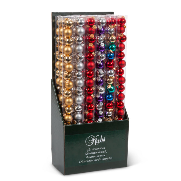 Traditional Color 1" Mini Ball Tube Displayer - 8 Pieces per Tube. 18 Tubes per Case