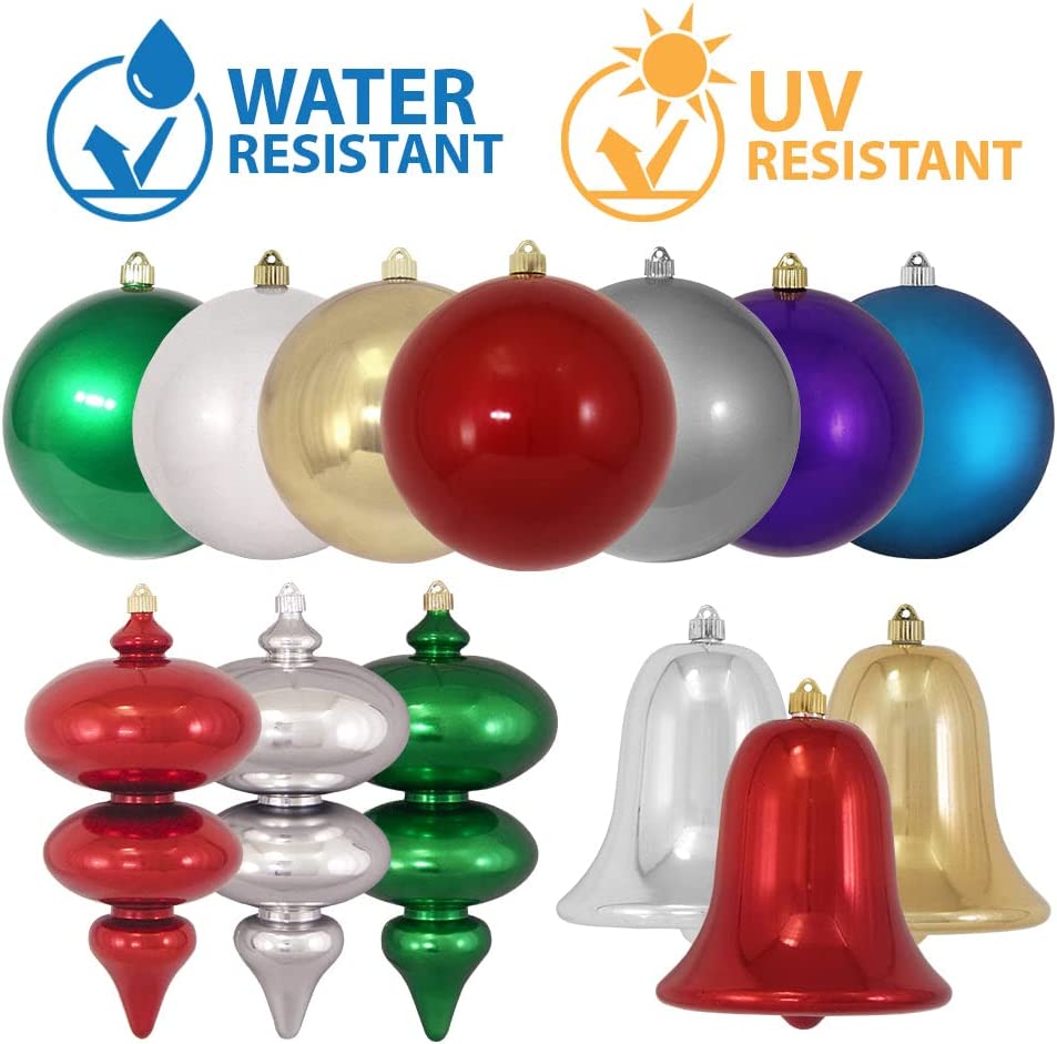 6" (150mm) Large Commercial Shatterproof Ball Ornaments, Ladybug Red, 1/Box, 12/Case, 12 Pieces