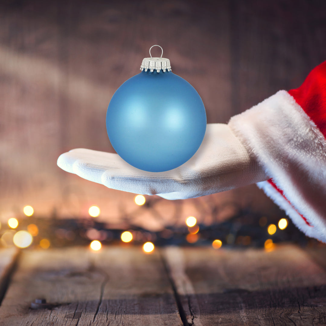 3 1/4" (80mm) Glass Ball Ornament, Alpine Velvet, 4/Box, 12/Case, 48 Pieces