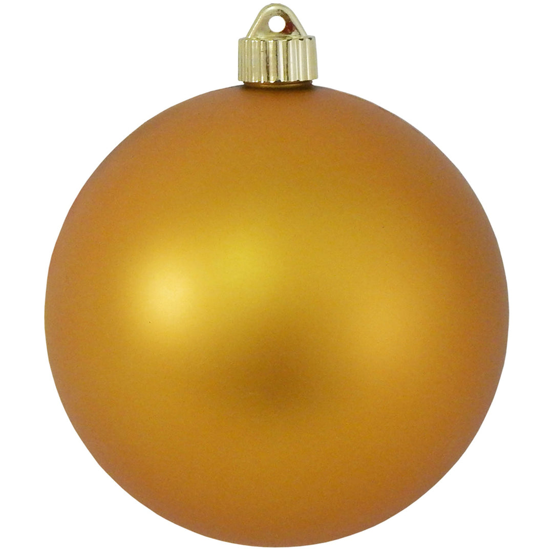 6" (150mm) Commercial Shatterproof Ball Ornament, Matte Imperial Gold, 2 per Bag, 6 Bags per Case, 12 Pieces