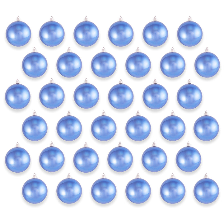 4 3/4" (120mm) Jumbo Commercial Shatterproof Ball Ornament, Polar Blue, Case, 36 Pieces
