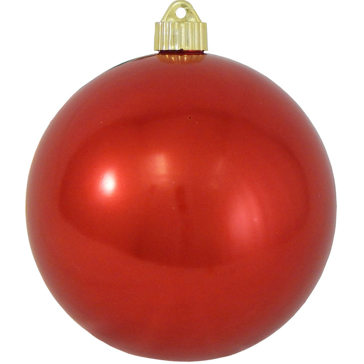 6" (150mm) Commercial Shatterproof Ball Ornament, Shiny True Love Red, 2 per Bag, 6 Bags per Case, 12 Pieces