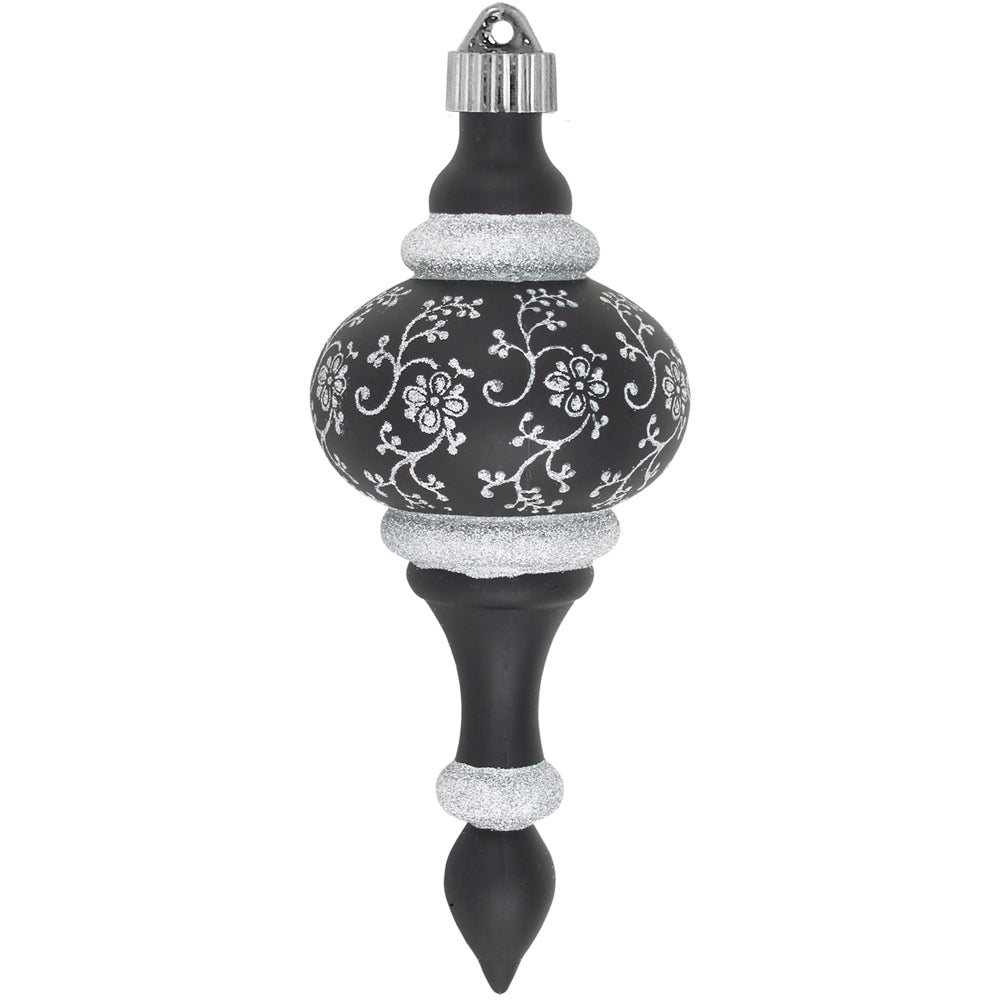 8 2/3" (220mm) Large Commercial Shatterproof Finials, Soot , Case, 12 Pieces