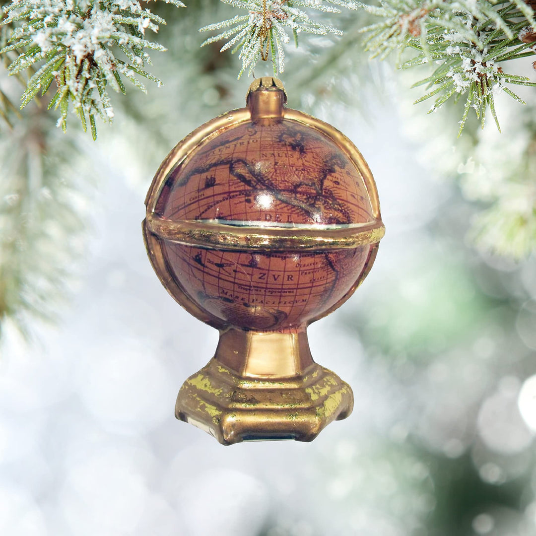 4 1/4" (108mm) Old World Globe Figurine Ornaments, 1/Box, 6/Case, 6 Pieces