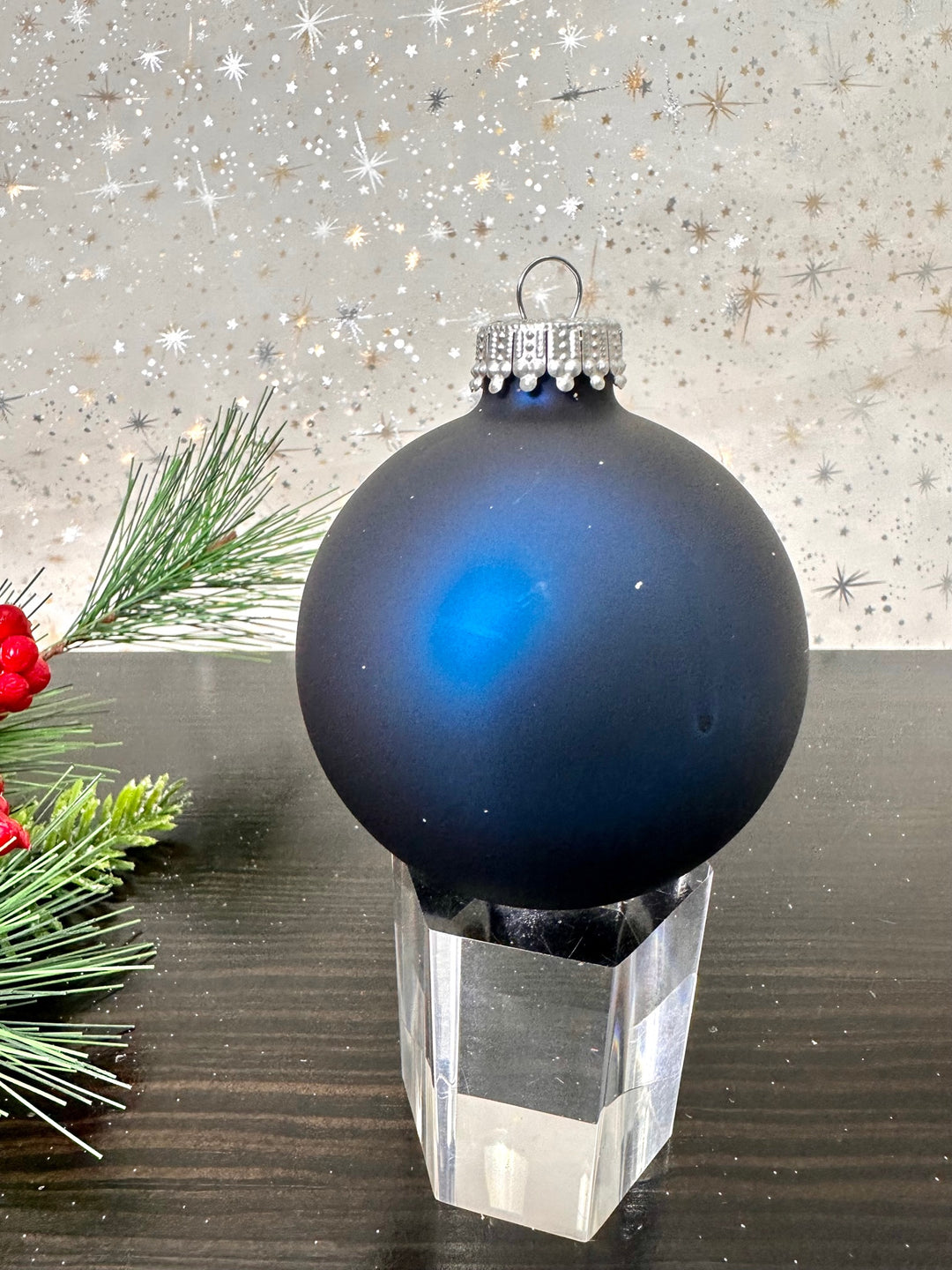 2 5/8" (67mm) Glass Ball Ornament Solid Color Variety Set, Hanukkah, 12/Box, 12/Case, 144 Pieces