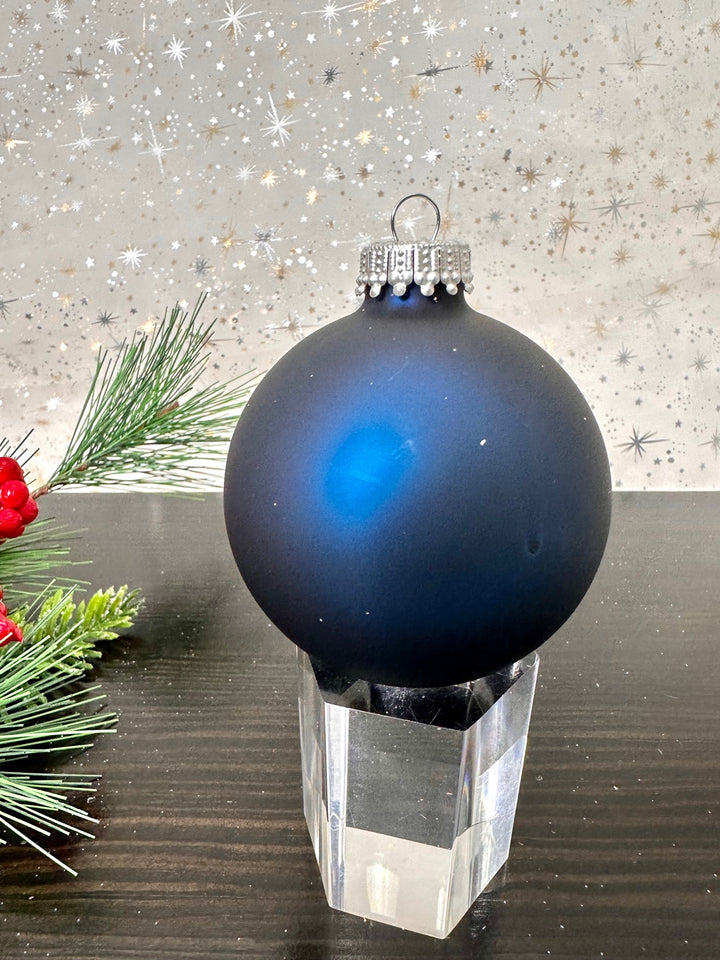 2 5/8" (67mm) Glass Ball Ornament Solid Color Variety Set, Hanukkah, 12/Box, 12/Case, 144 Pieces