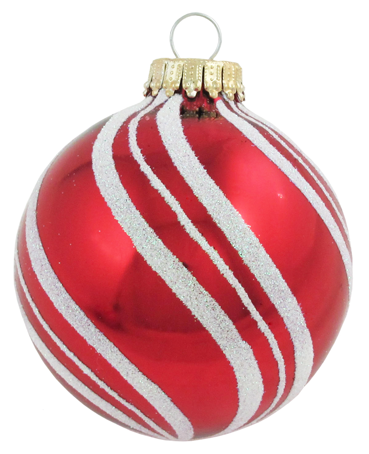 Assorted Sizes Glass Finials, Candy Apple, 12/Box, 4/Case, 48 Pieces