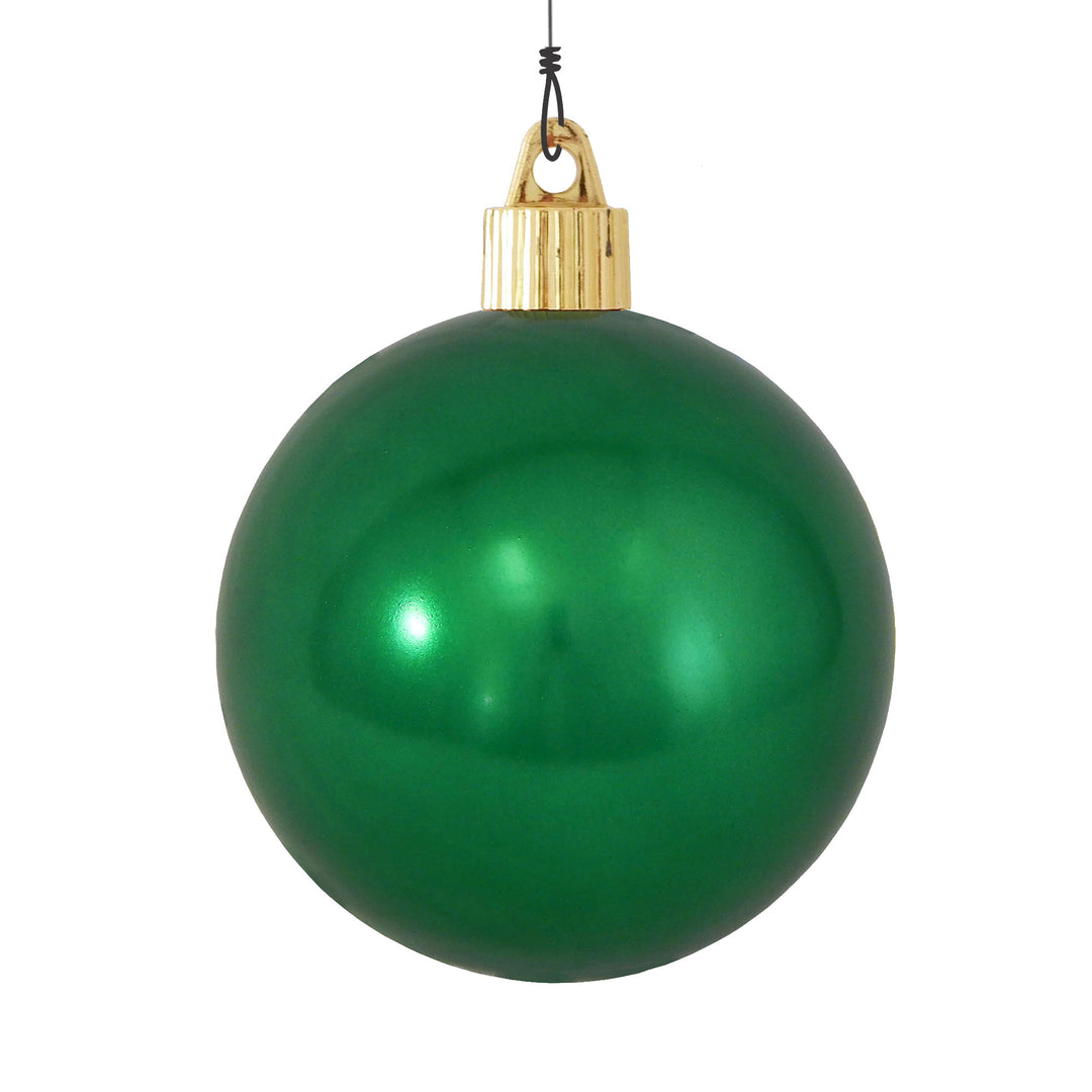 3 1/4" (80mm) Commercial Pre-Wired Shatterproof Ball Ornament, Vivacious Purple, Case, 80 Pieces