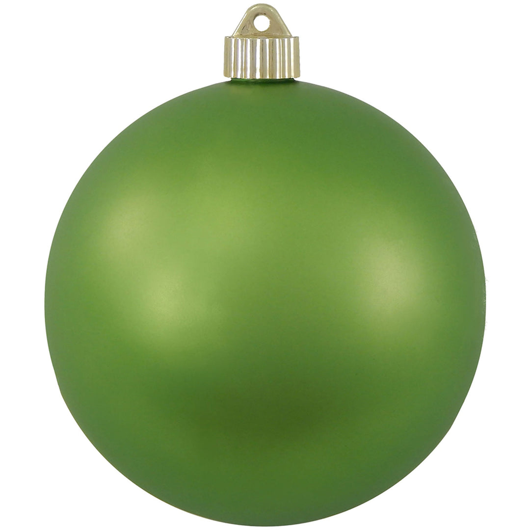 6" (150mm) Commercial Shatterproof Ball Ornament, Matte Krypton Green, 2 per Bag, 6 Bags per Case, 12 Pieces