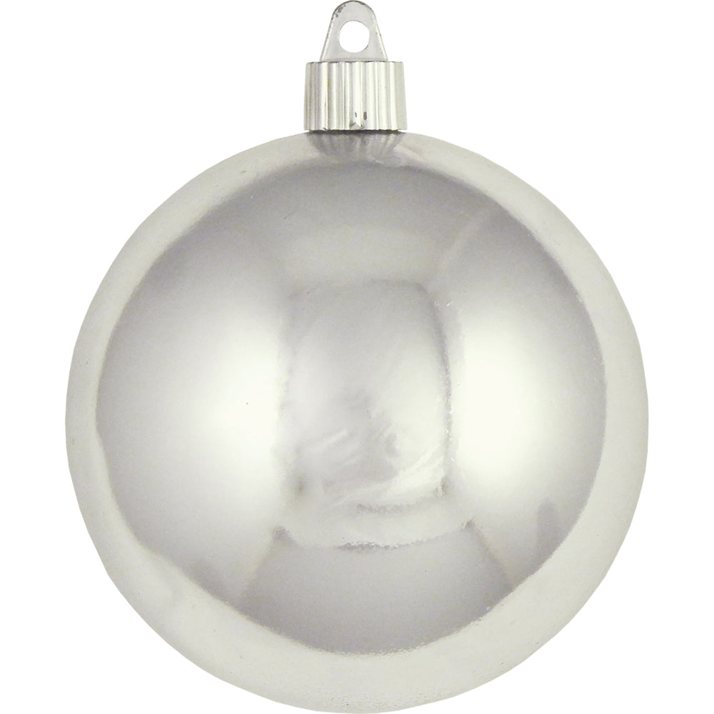 4" (100mm) Large Commercial Pre-Wired Shatterproof Ball Ornament, Looking Glass, Case, 48 Pieces