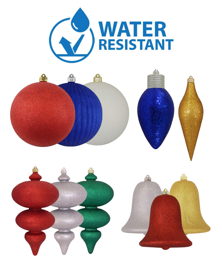 4 3/4" (120mm) Jumbo Commercial Shatterproof Ball Ornament, Polar Blue, Case, 36 Pieces