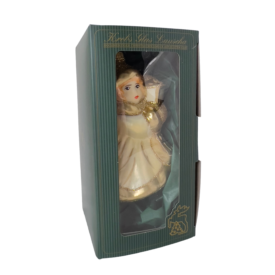 5" (13cm) Enchanted Gold Angel with Lantern Figurine Ornaments, 1/Box, 6/Case, 6 Pieces