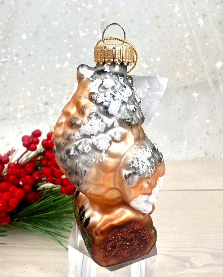 4 1/2" (114mm) Owl Glass Figurine Ornaments, 1/Box, 6/Case, 6 Pieces