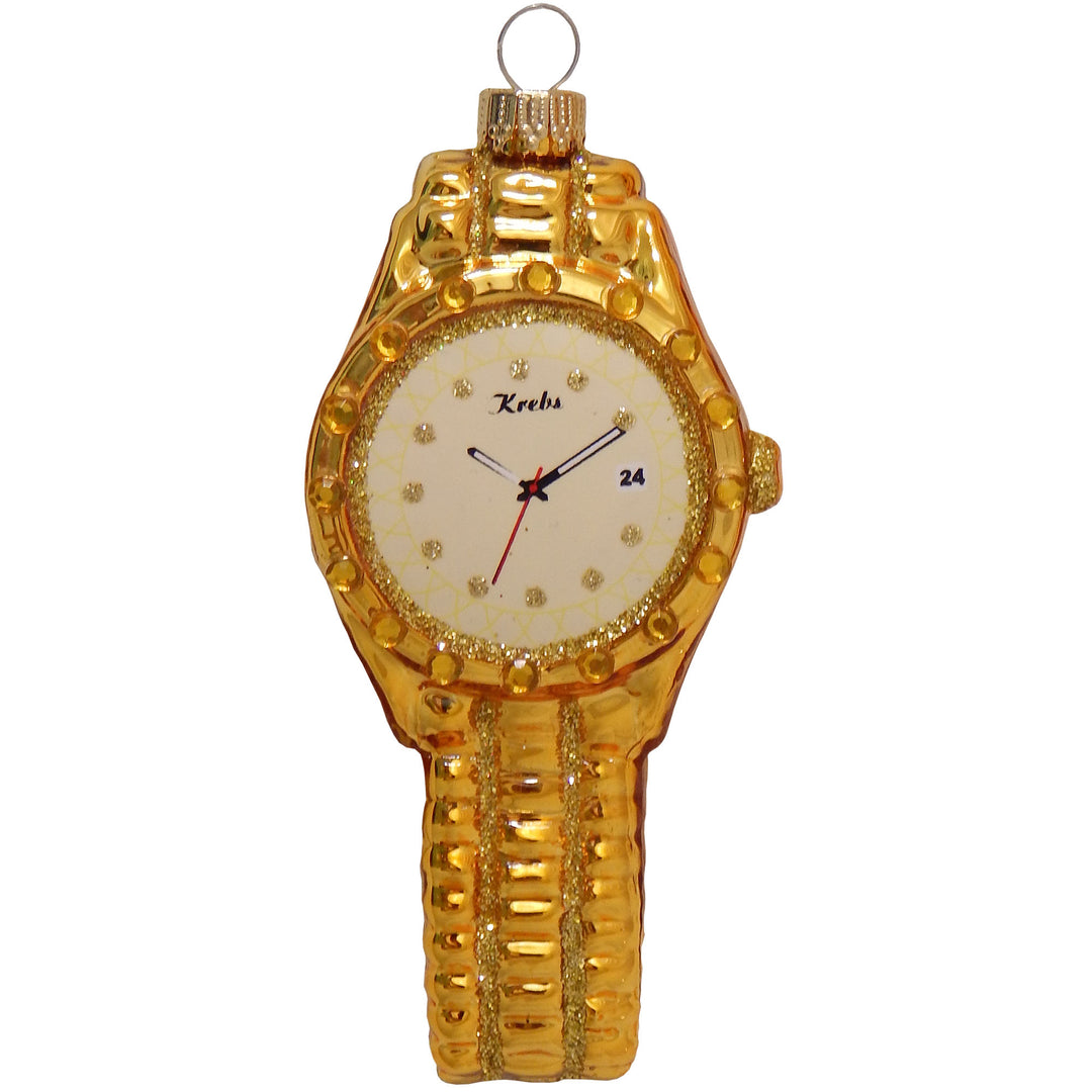 2 5/8" (67mm) Gold Mens and Ladies Wristwatch, Gold, 1/Box, 6/Case, 6 Pieces