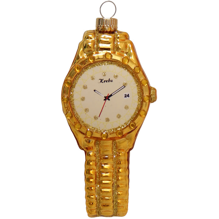 2 5/8" (67mm) Gold Mens and Ladies Wristwatch, Gold, 1/Box, 6/Case, 6 Pieces