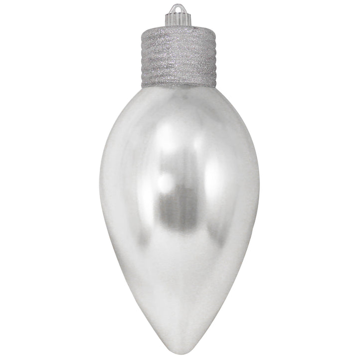 12" (300mm) Giant Commercial Shatterproof C9 Light Bulb Ornament, Looking Glass, Case, 6 Pieces