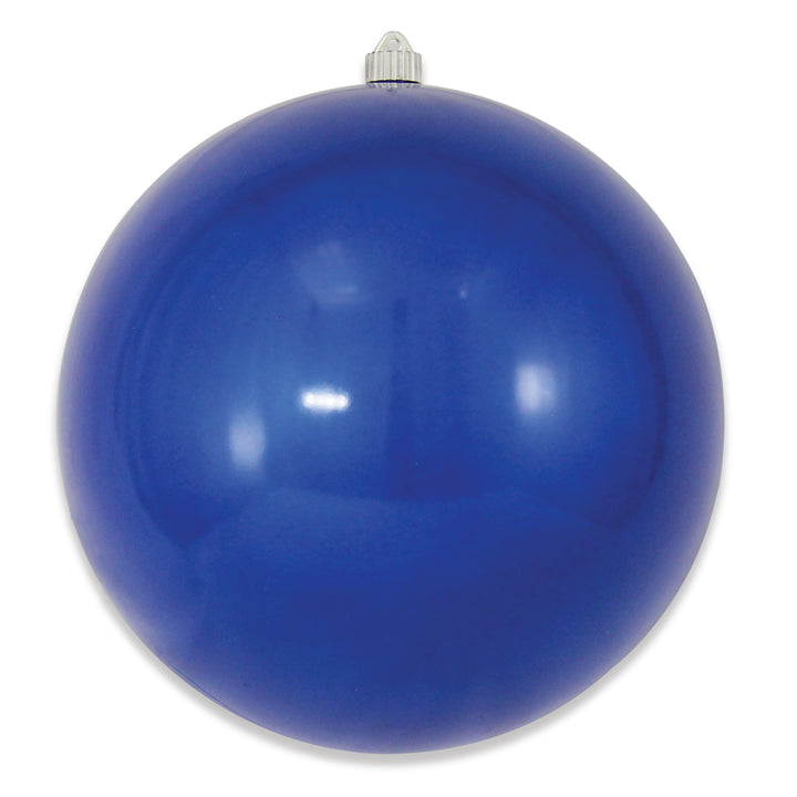 12" (300mm) Giant Commercial Shatterproof Ball Ornament, Candy Blue, Case, 2 Pieces