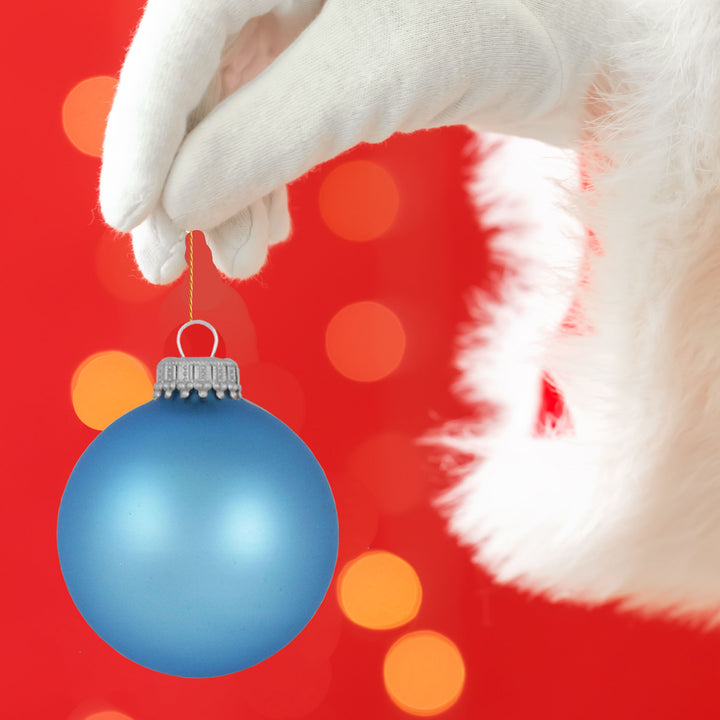 3 1/4" (80mm) Glass Ball Ornament, Alpine Velvet, 4/Box, 12/Case, 48 Pieces