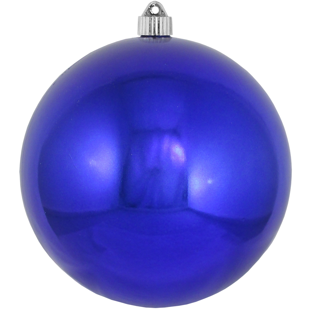 8" (200mm) Giant Commercial Shatterproof Ball Ornament, Azure Blue, Case, 6 Pieces
