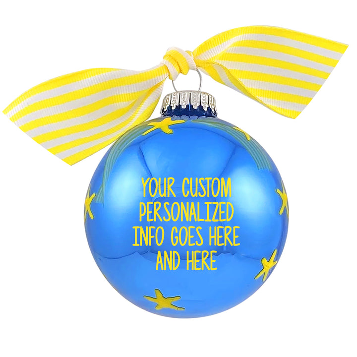 3 1/4" (80mm) Personalizable Hugs Specialty Gift Ornaments, Baby's 1st Koala & Moon, Alpine Shine, 1/Box, 12/Case, 12 Pieces
