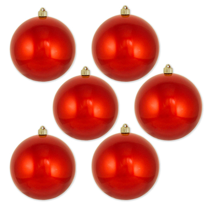 8" (200mm) Giant Commercial Shatterproof Ball Ornament, True Love, Case, 6 Pieces
