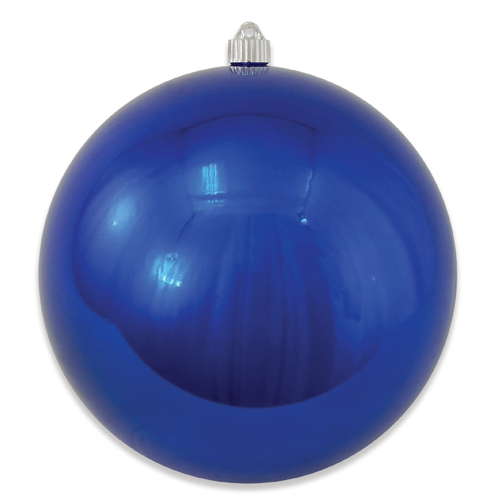 10" (250mm) Giant Commercial Shatterproof Ball Ornament, Azure Blue, Case, 4 Pieces