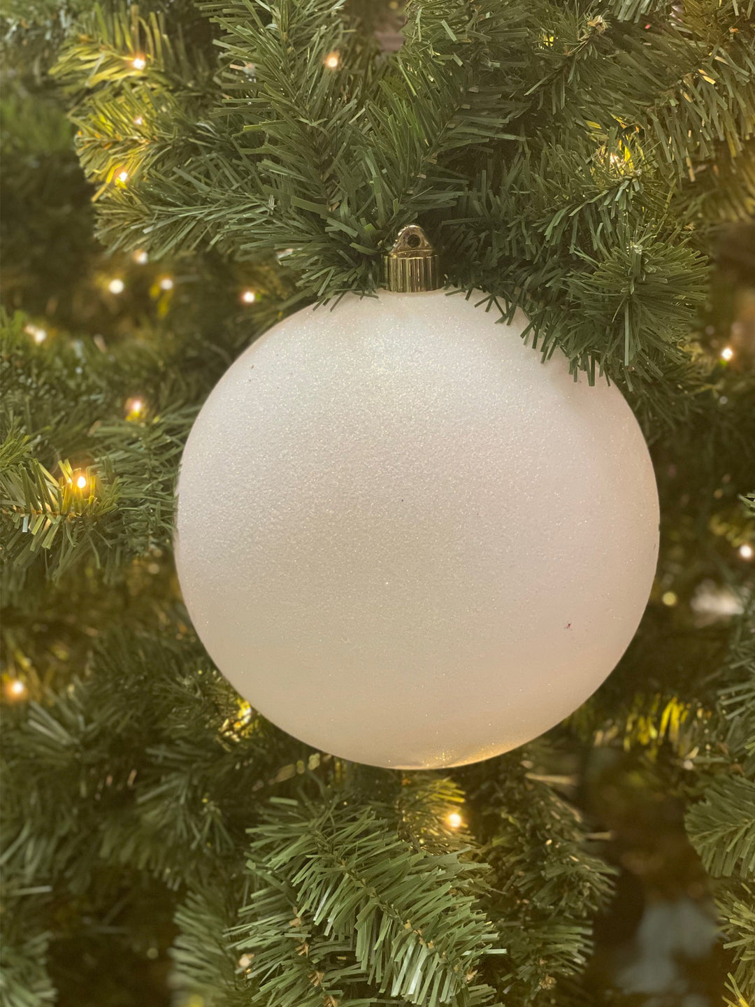 8" (200mm) Shatterproof Ball Ornament Assortment, Silver/White/Blue, 1/Ea, 12/Case, 12 Pieces