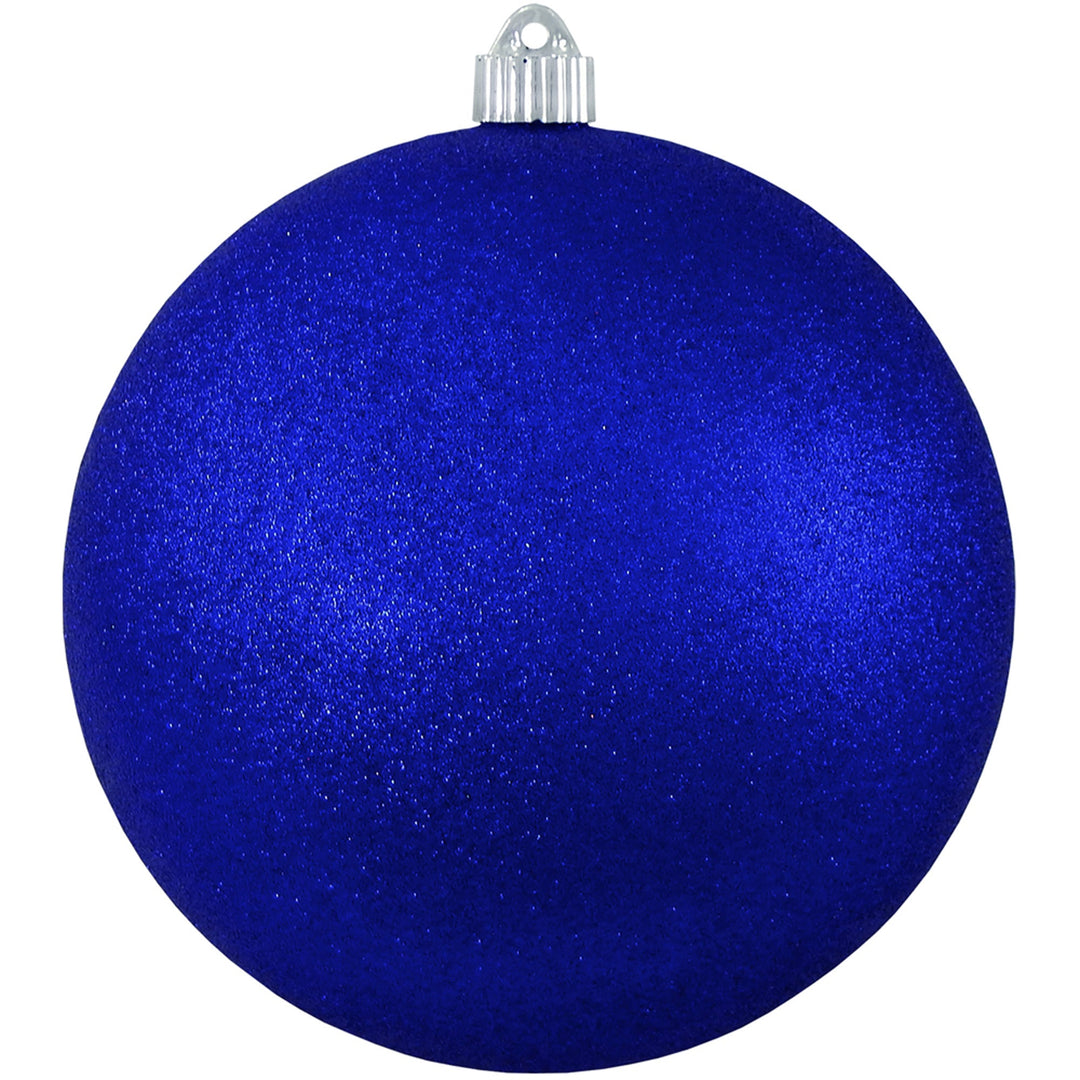 6" (150mm) Commercial Shatterproof Ball Ornament, Dark Blue Glitter, 2 per Bag, 6 Bags per Case, 12 Pieces