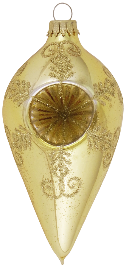 Assorted Sizes Glass Finials, Aztec Gold, 12/Box, 4/Case, 48 Pieces