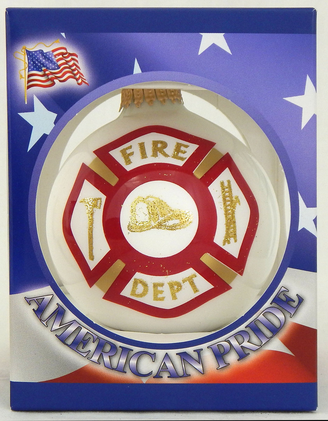 3 1/4" (80mm) Ball Ornaments, First Responder Logos, Multi, 1/Box, 12/Case, 12 Pieces