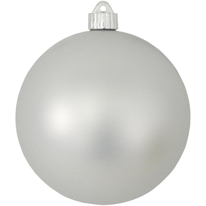 6" (150mm) Commercial Shatterproof Ball Ornament, Matte Dove Gray, 2 per Bag, 6 Bags per Case, 12 Pieces